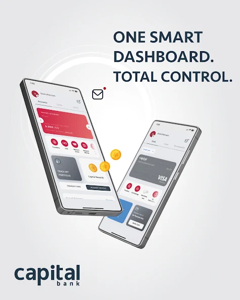 Capital Bank mobile application screen